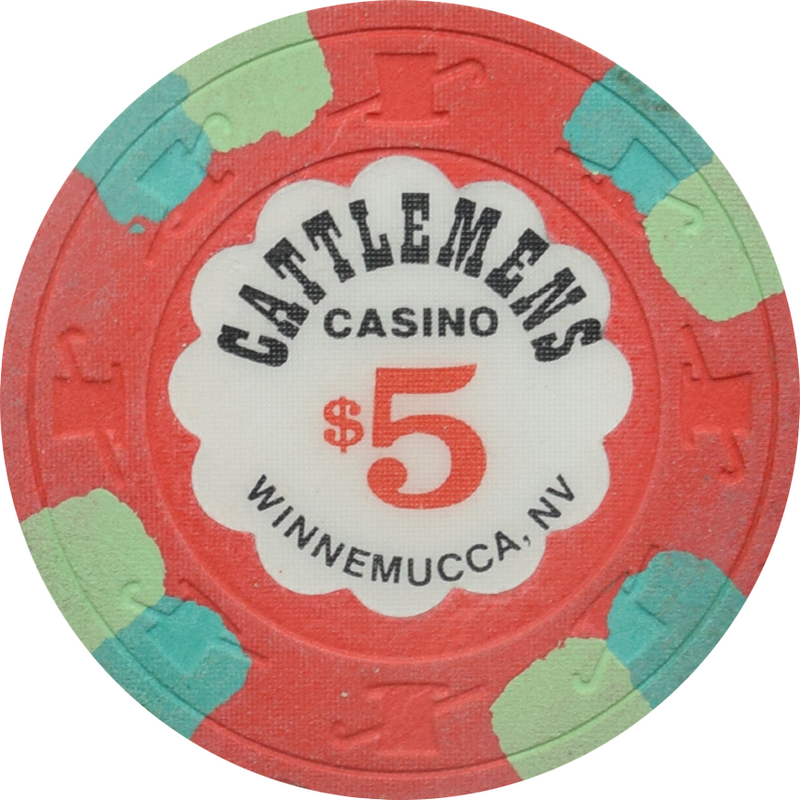 Cattlemens Casino Winnemucca Nevada $5 Chip 1985