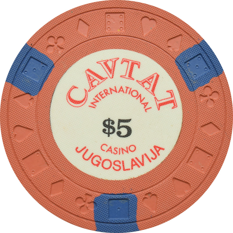 Cavtat International Casino Jugoslavija $5 Chip
