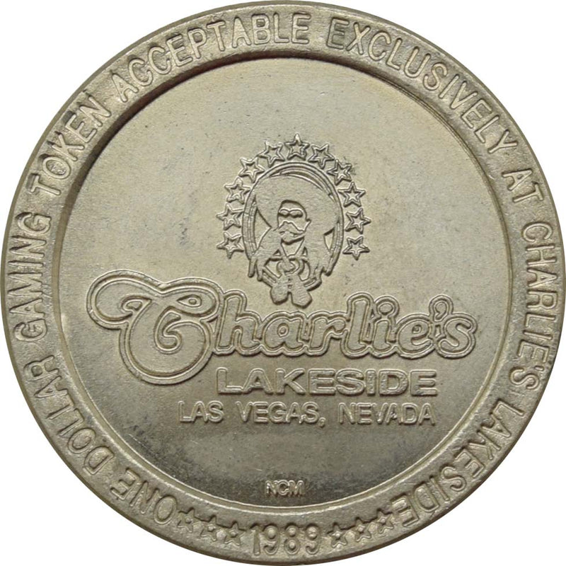 Charlie's Lakeside Las Vegas Nevada $1 Token 1989
