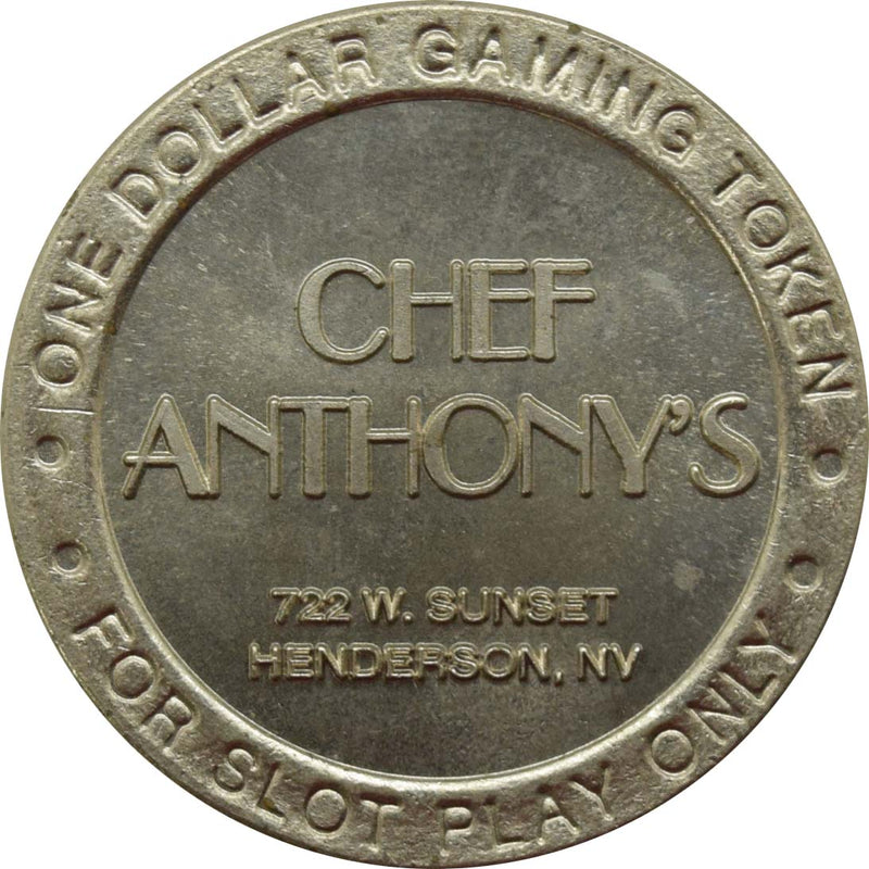 Chef Anthony's Henderson Nevada $1 Token 1995