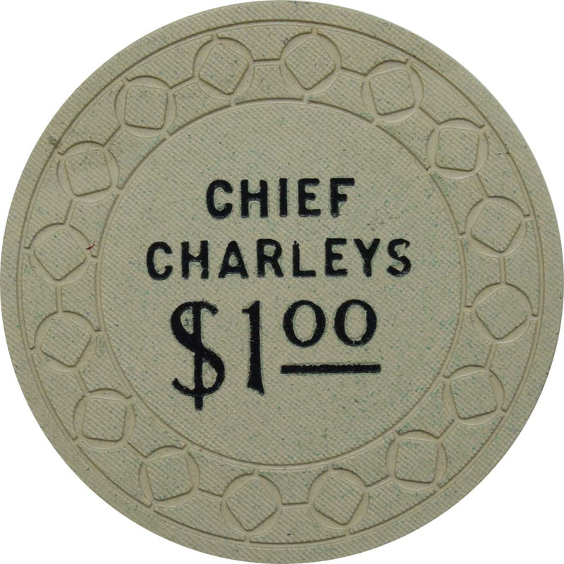 Chief Charleys Casino Tokeland Washington $1 Chip