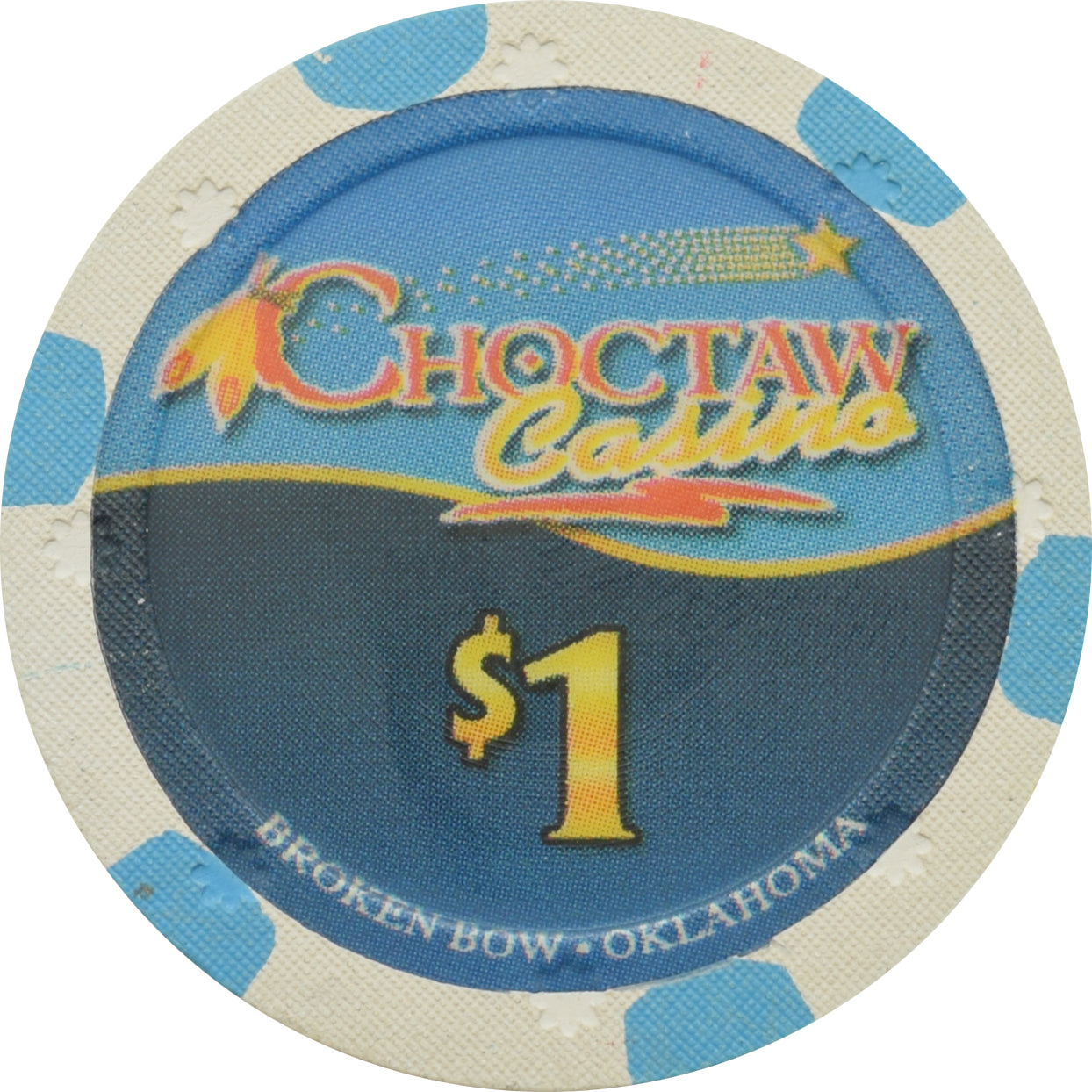 Choctaw Casino Broken Bow OK $1 Chip