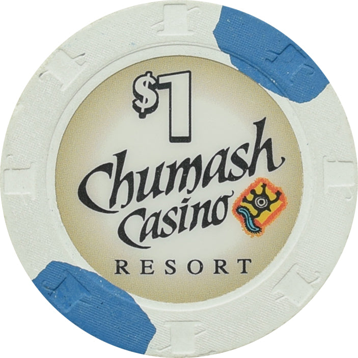 Chumash Casino Santa Ynez CA $1 Chip