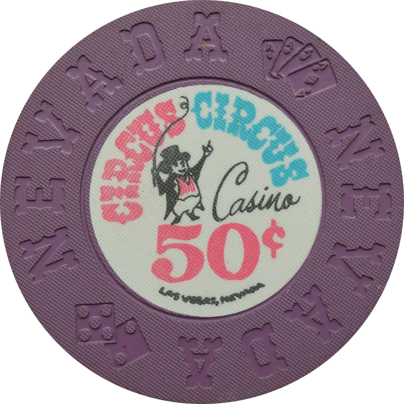 Circus Circus Casino Las Vegas Nevada 50 Cent Chip 1968