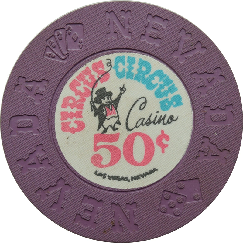 Circus Circus Casino Las Vegas Nevada 50 Cent Chip 1968