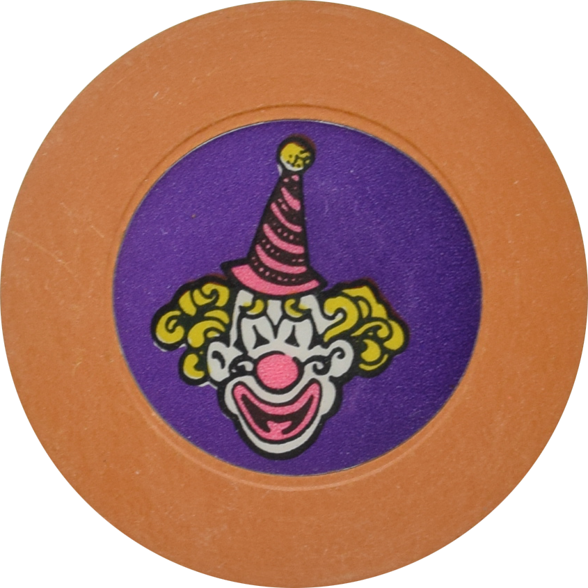 Circus Circus Casino Las Vegas Nevada Ochre/Purple Roulette Chip 1990s