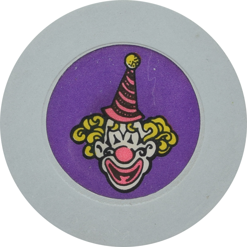 Circus Circus Casino Las Vegas Nevada Grey/Purple Roulette Chip 1990s