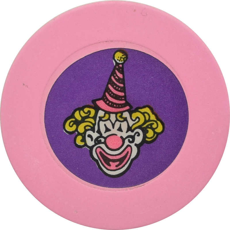 Circus Circus Casino Las Vegas Nevada Pink/Purple Roulette Chip 1990s