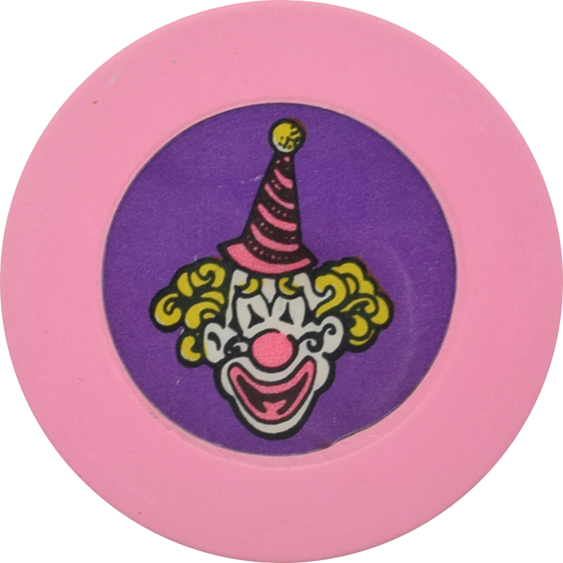 Circus Circus Casino Las Vegas Nevada Pink/Purple Roulette Chip 1990s
