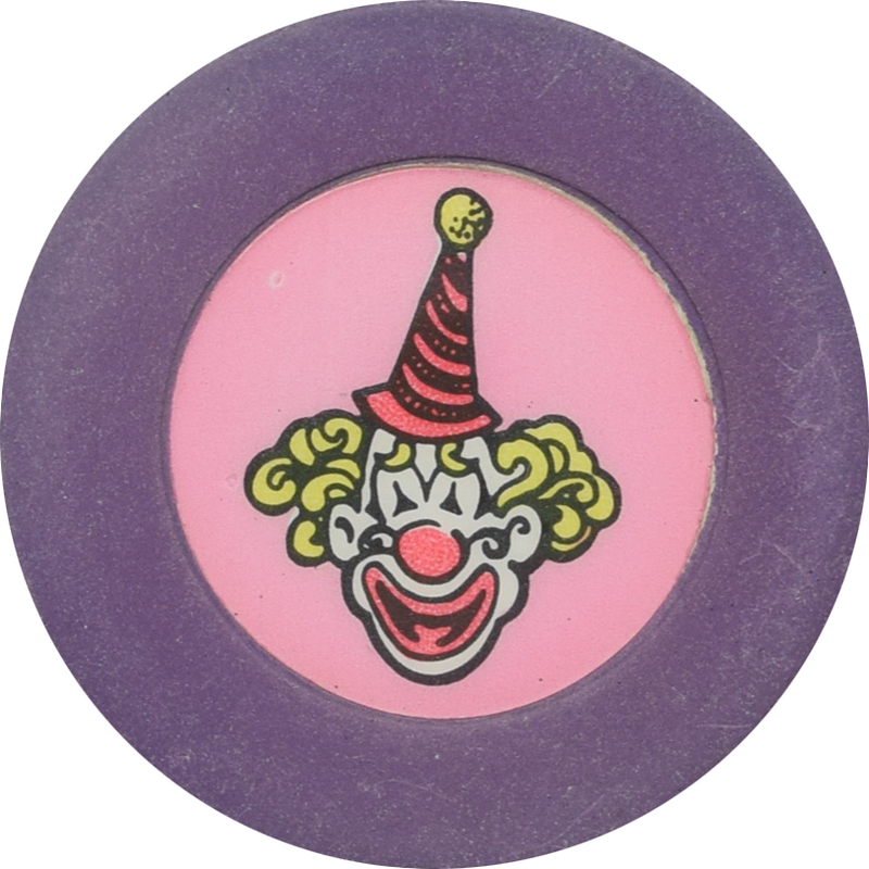 Circus Circus Casino Las Vegas Nevada Purple/Pink Roulette Chip 1990s