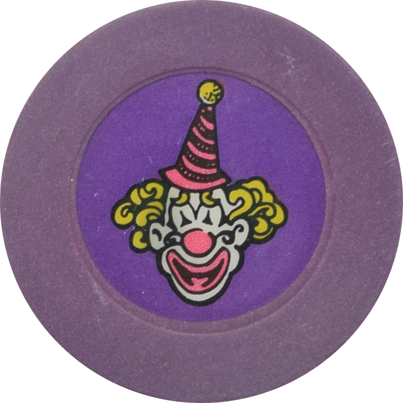 Circus Circus Casino Las Vegas Nevada Purple/Purple Roulette Chip 1990s