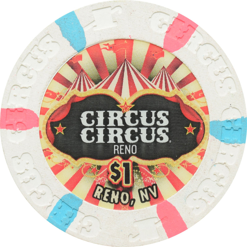 Circus Circus Casino Reno Nevada $1 Chip 2015