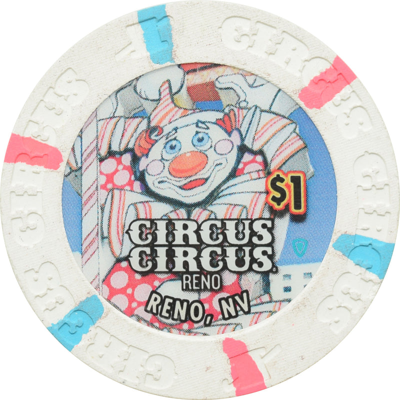 Circus Circus Casino Reno Nevada $1 Chip 2015