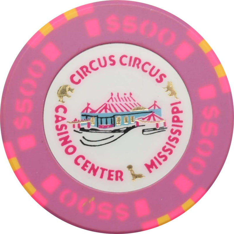 Circus Circus Casino Robinsonville Mississippi $500 Chip