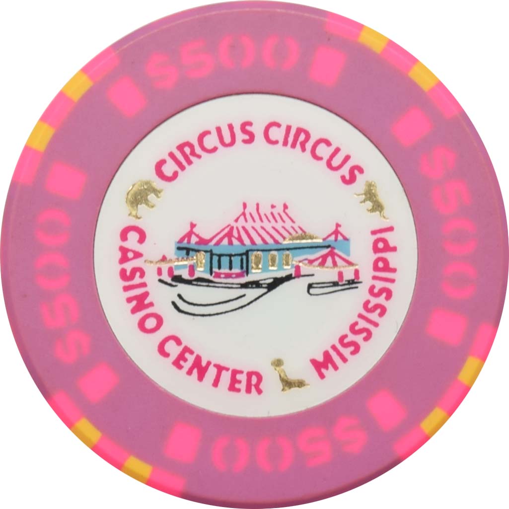 Circus Circus Casino Robinsonville Mississippi $500 Chip