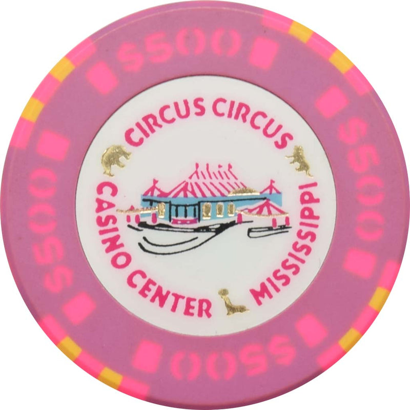 Circus Circus Casino Robinsonville Mississippi $500 Chip