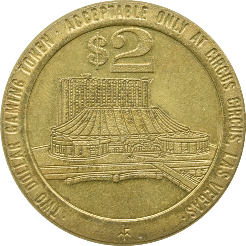 Circus Circus Casino Las Vegas NV $2 Token 1979