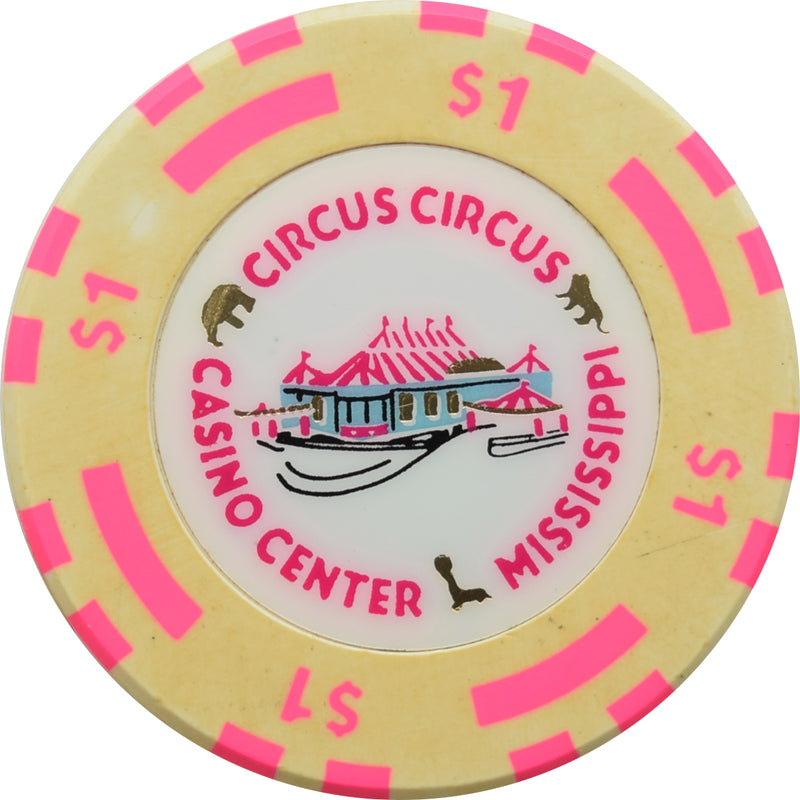 Circus Circus Casino Robinsonville Mississippi $1 Chip