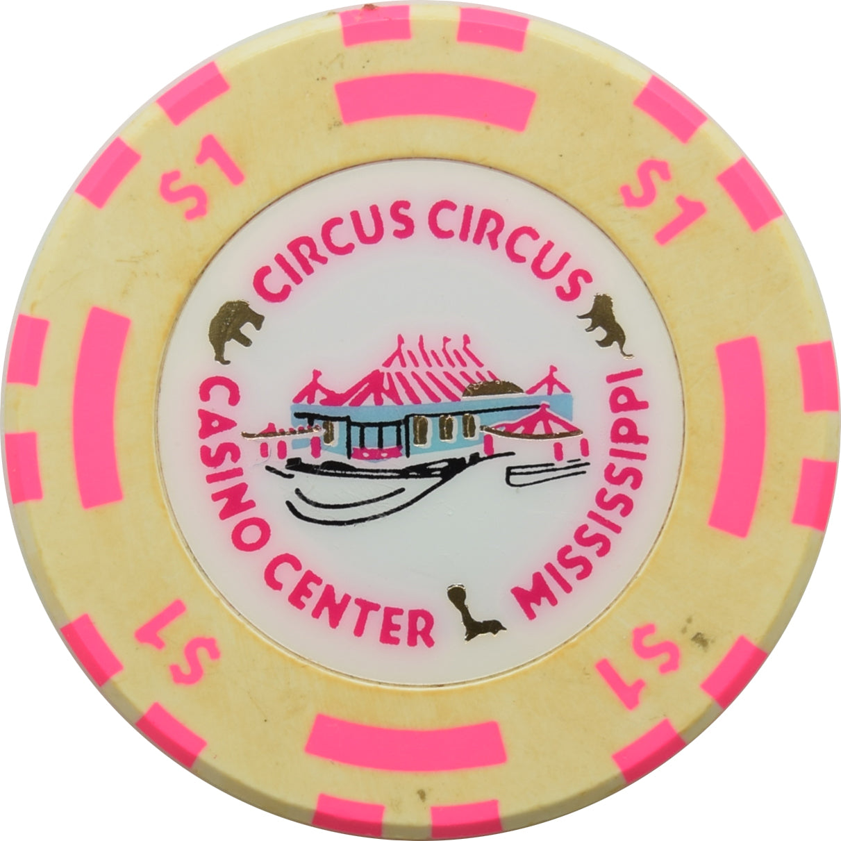 Circus Circus Casino Robinsonville Mississippi $1 Chip