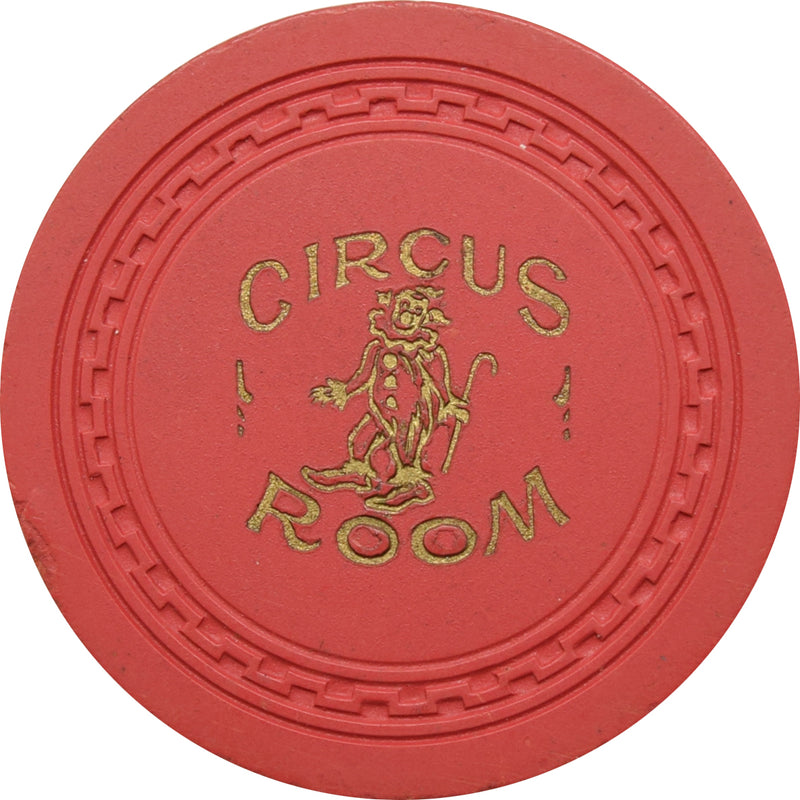 Circus Room Casino Lake Tahoe Nevada $5 Chip 1952