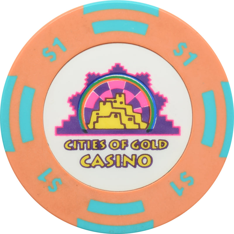 Cities Of Gold Casino Santa Fe NM $1 Chip