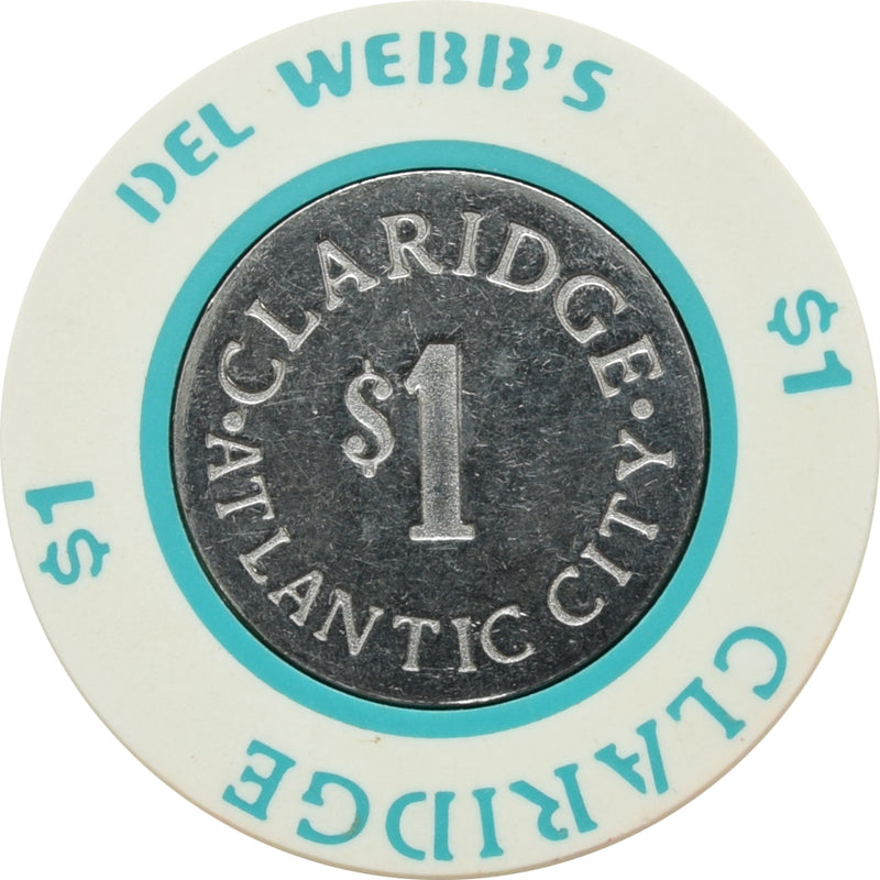 Claridge Casino Atlantic City New Jersey $1 Chip