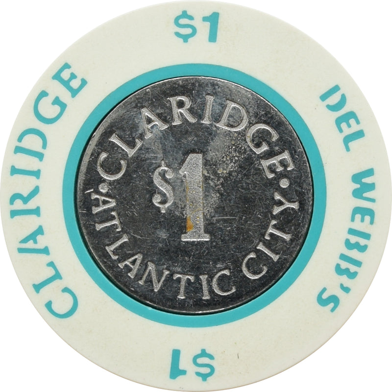 Claridge Casino Atlantic City New Jersey $1 Chip