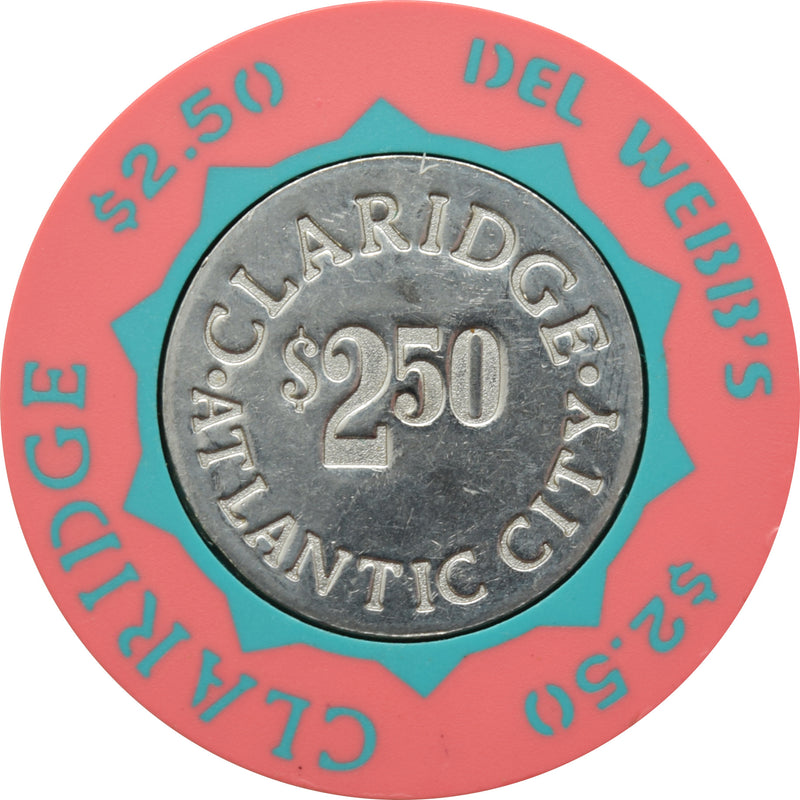 Claridge Casino Atlantic City New Jersey $2.50 Chip