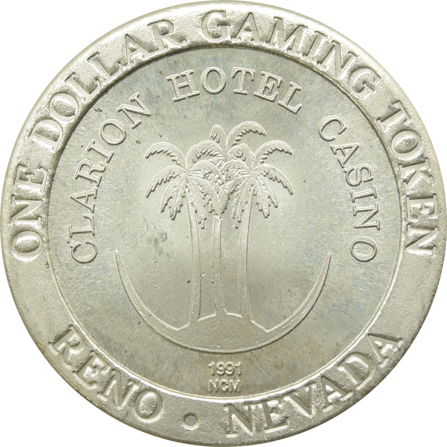 Clarion Casino Reno NV $1 Token 1991