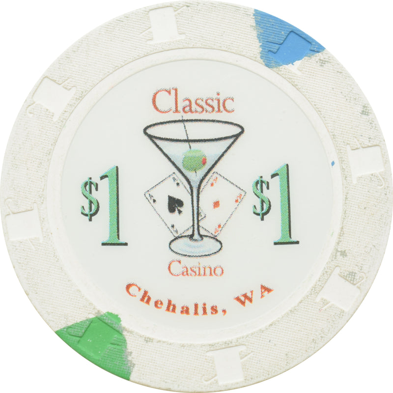 Classic Casino Chehalis Washington $1 Chip