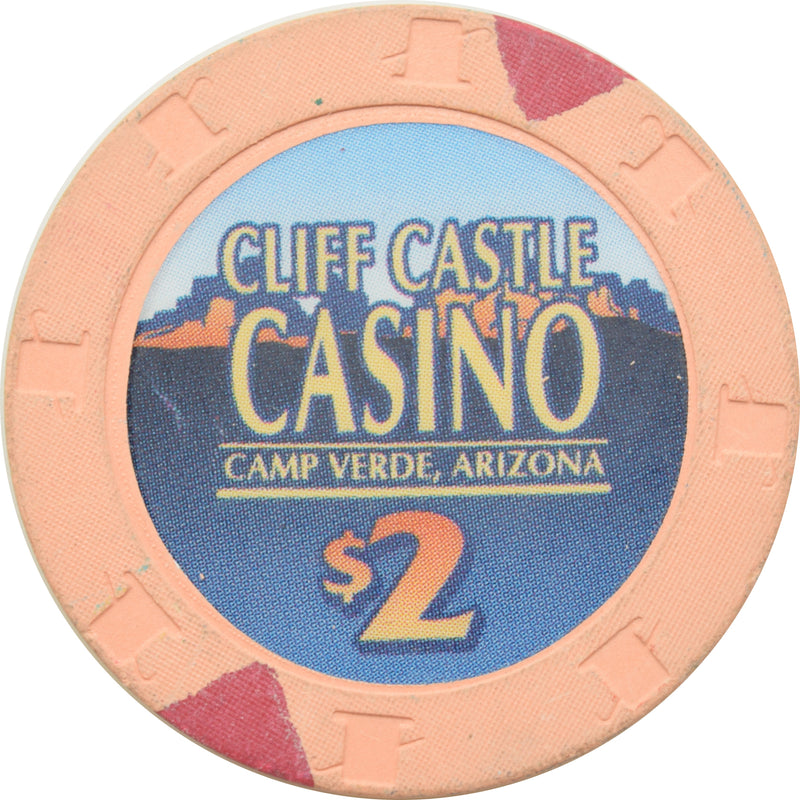 Cliff Castle Casino Camp Verde Arizona $2 Chip