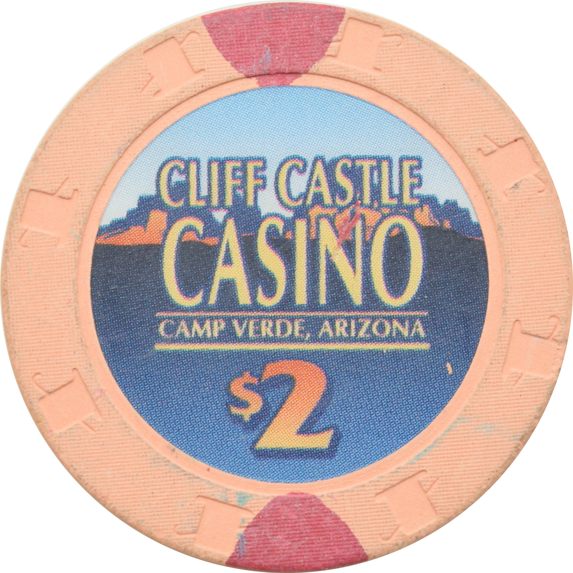 Cliff Castle Casino Camp Verde Arizona $2 Chip