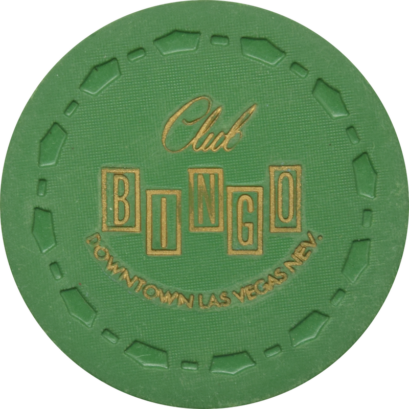 Club Bingo Casino Las Vegas Nevada 12 1/2 Cent Chip 1969