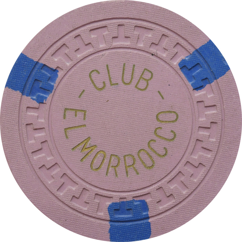 El Morocco Club Casino Las Vegas Nevada $5 Chip 1952