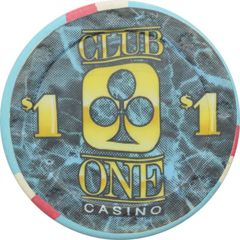 Club One Casino Fresno California $1 Chip Sun Mold
