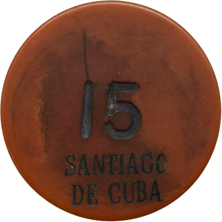 Club Union Casino Santiago de Cuba $15 Chip