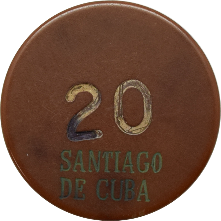 Club Union Casino Santiago de Cuba $20 Chip