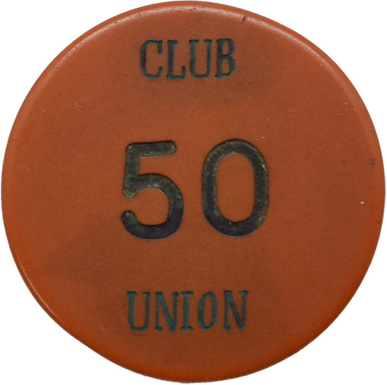 Club Union Casino Santiago de Cuba $50 Chip