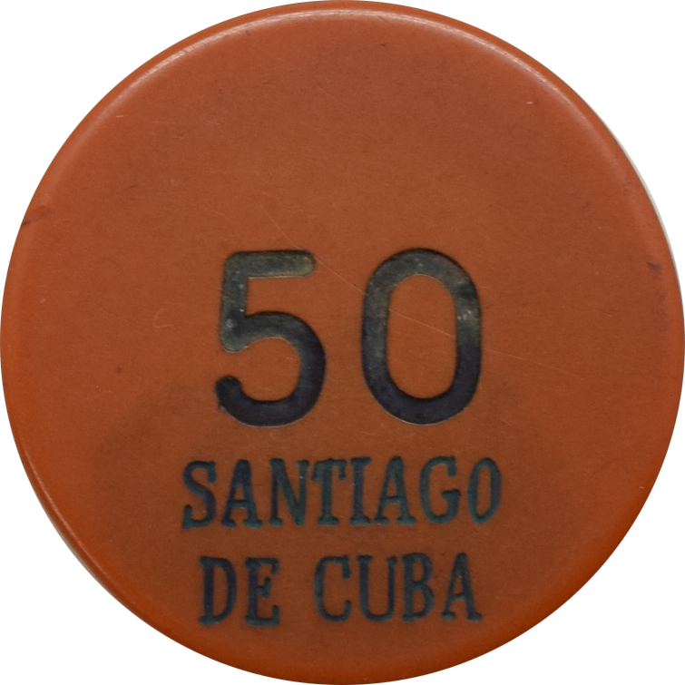 Club Union Casino Santiago de Cuba $50 Chip