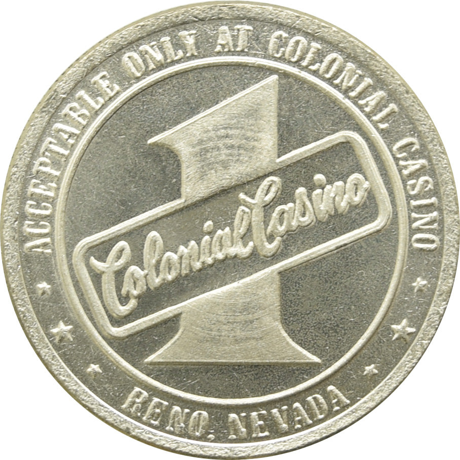 Colonial Casino Reno NV $1 Token 1984