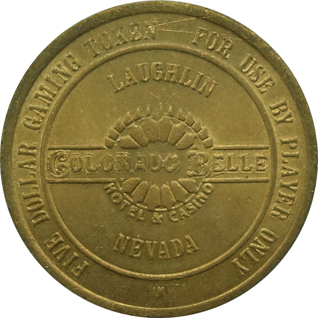 Colorado Belle Casino Laughlin Nevada $5 Token 1988