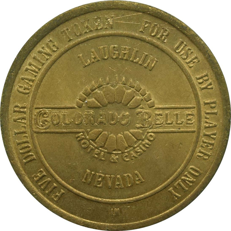 Colorado Belle Casino Laughlin Nevada $5 Token 1988