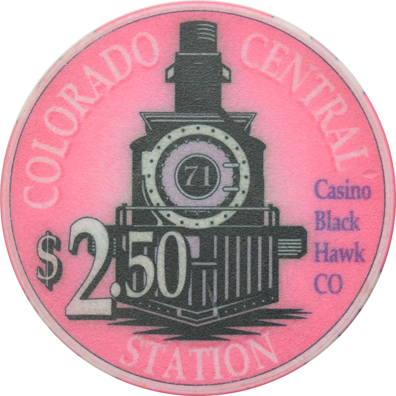 Colorado Central Casino Black Hawk Colorado $2.50 Chip