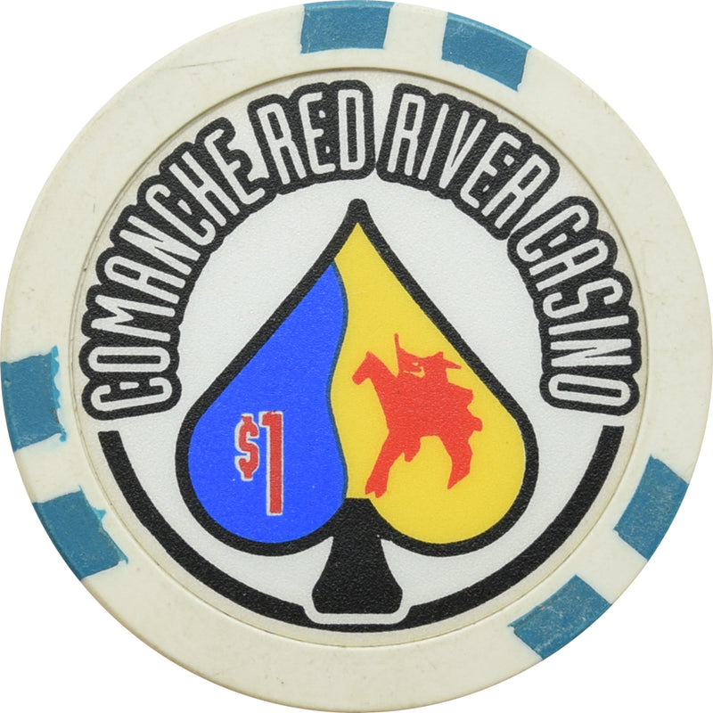 Comanche Red River Casino Devol Oklahoma $1 Chip