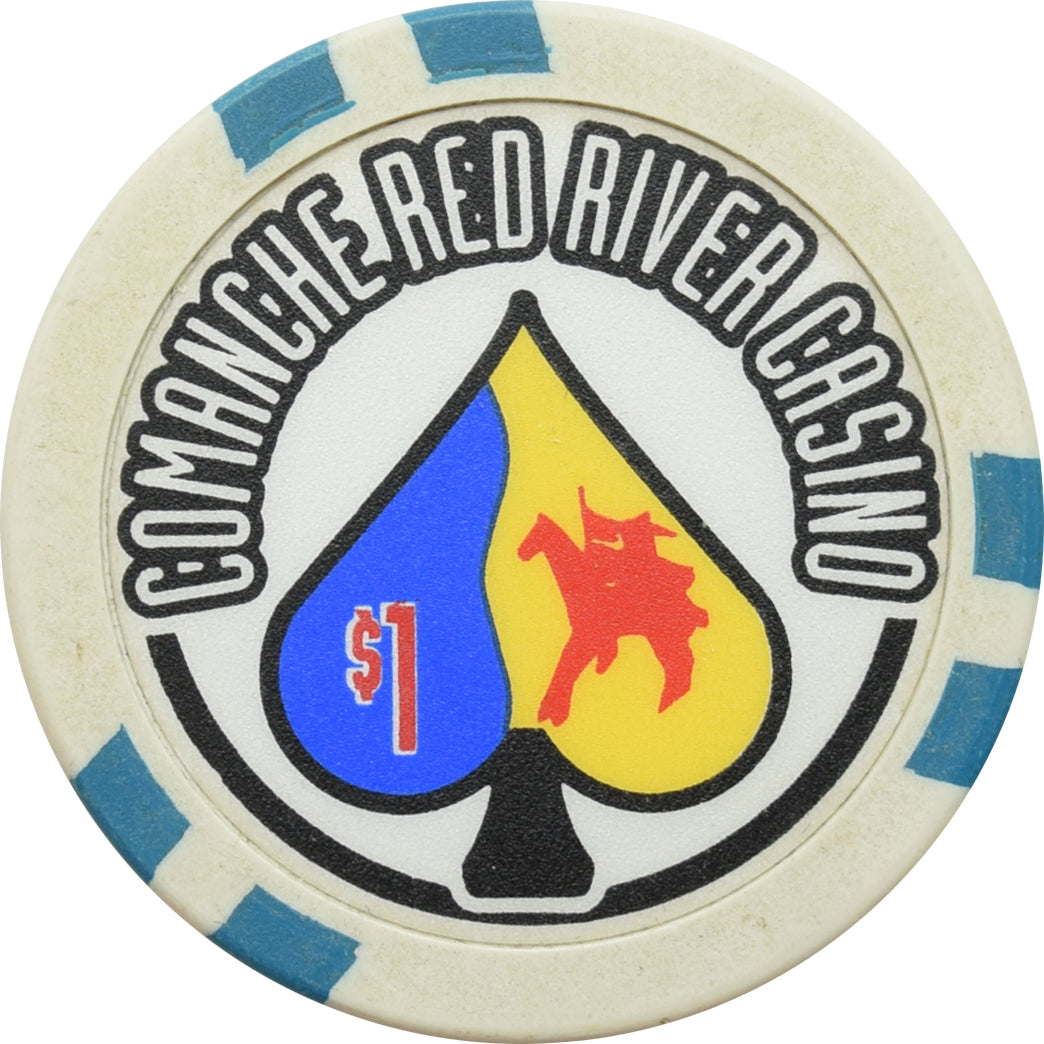 Comanche Red River Casino Devol Oklahoma $1 Chip