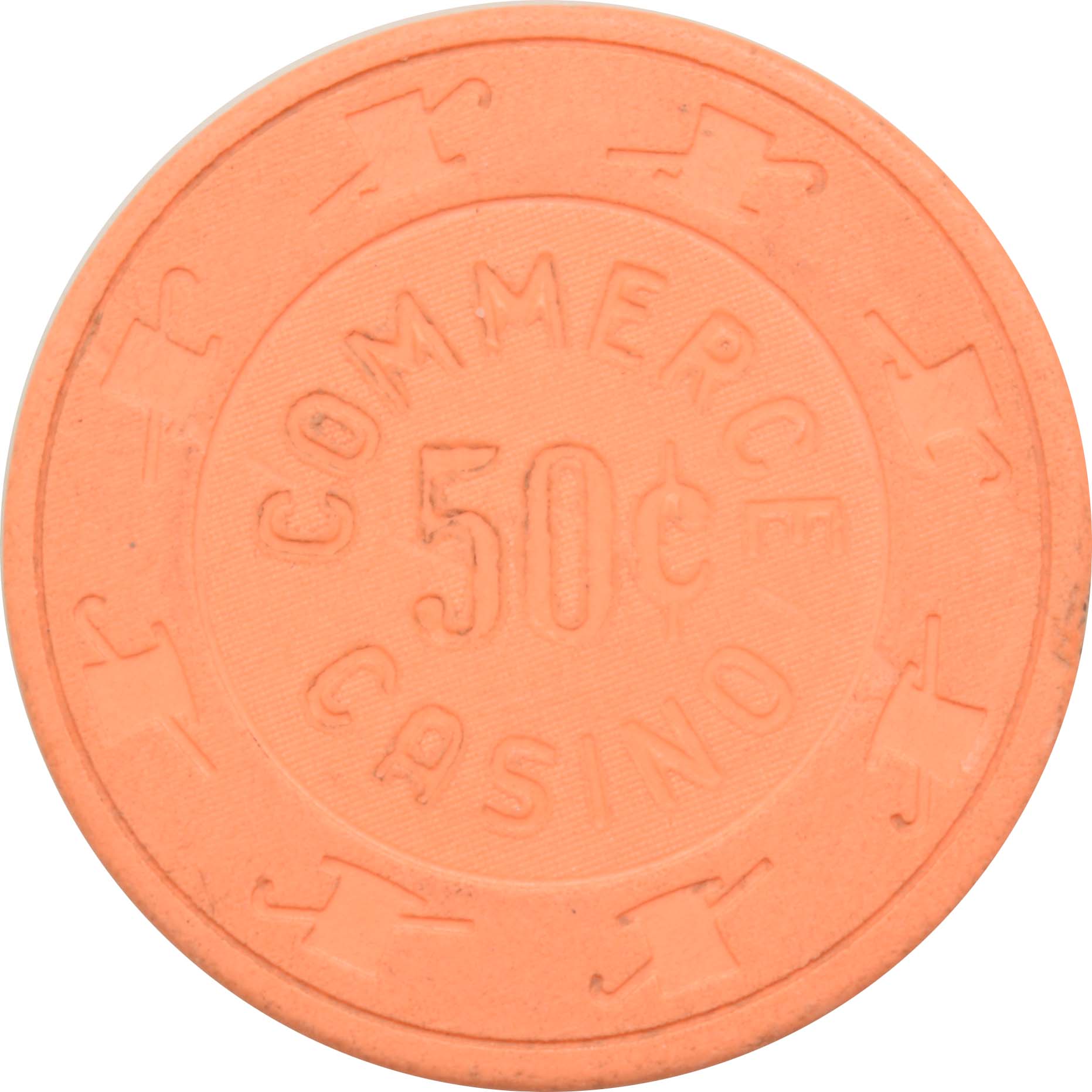 Commerce Casino Commerce California 50 Cent Chip