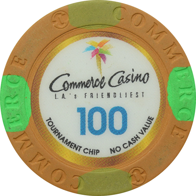 Commerce Casino Commerce CA $100 NCV Tournament Chip