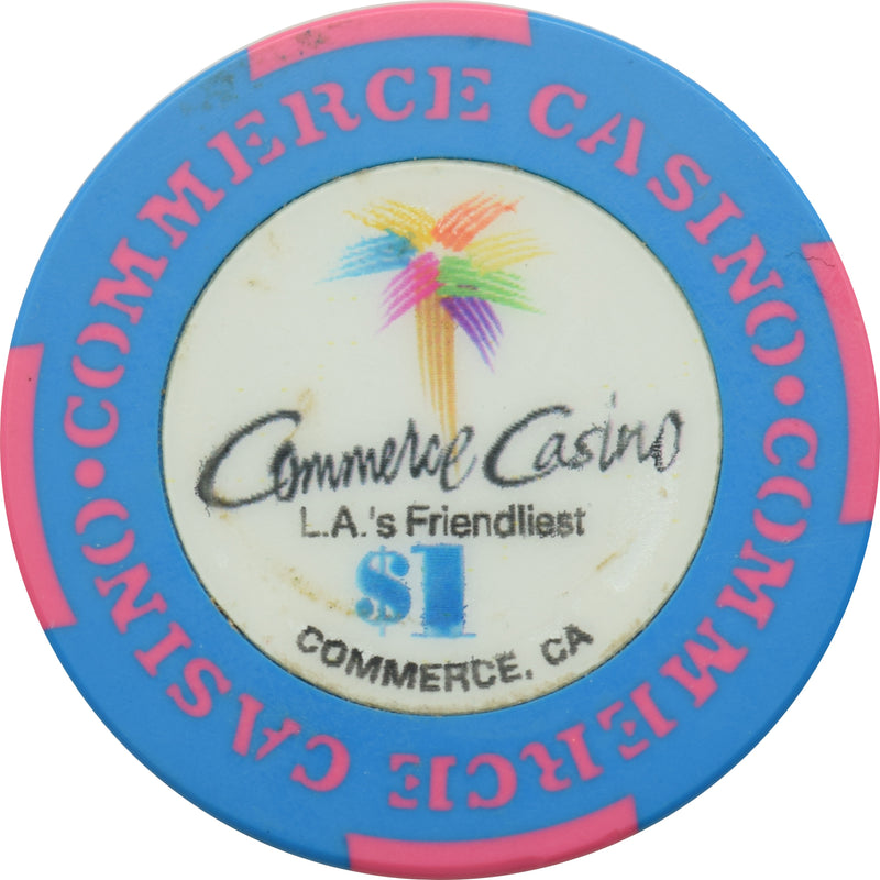 Commerce Casino Commerce California $1 Chip