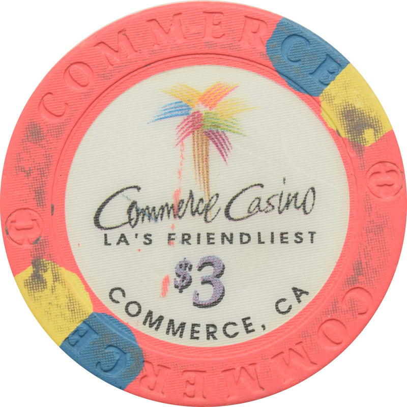 Commerce Hotel Casino Commerce California $3 Chip