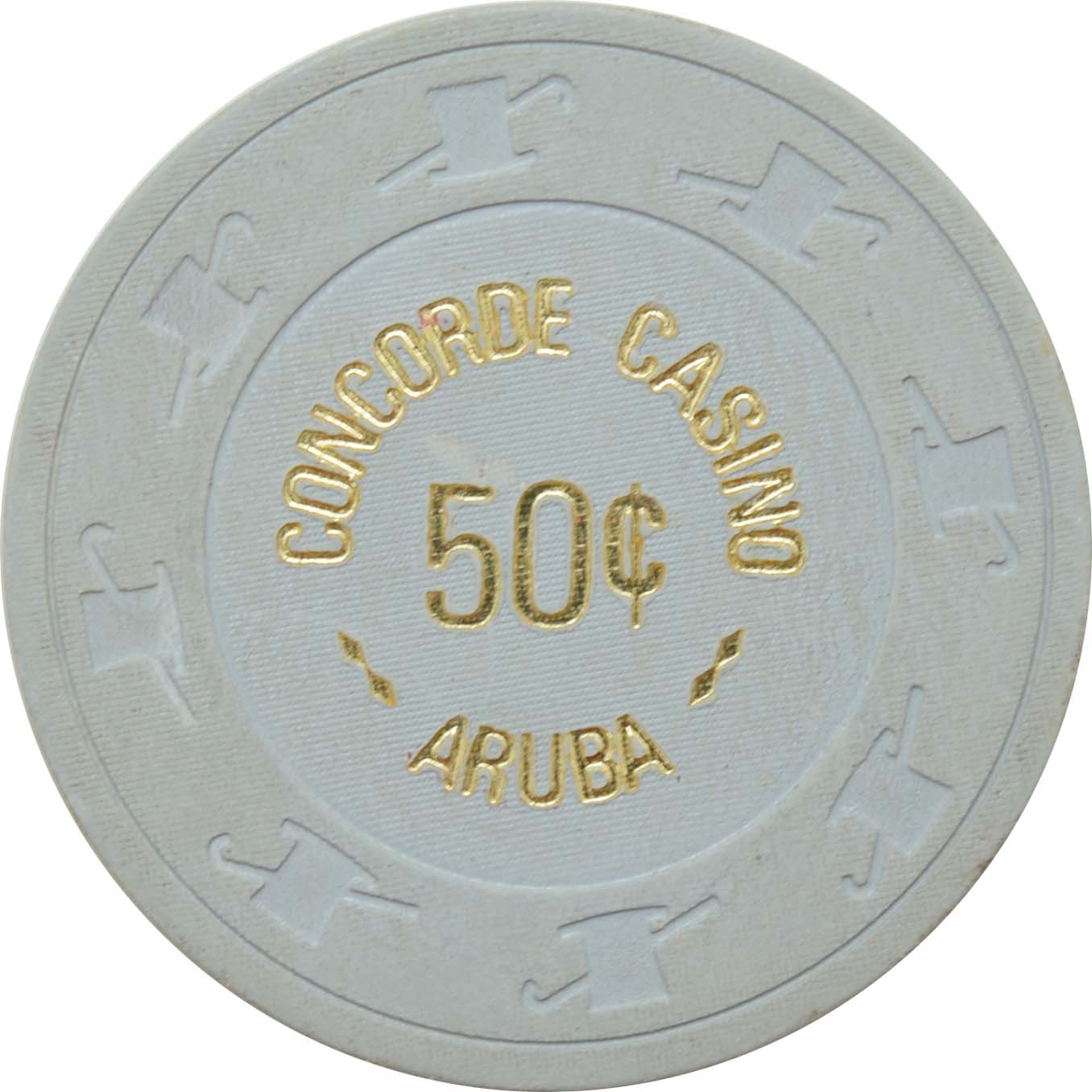 Concorde Casino Palm Beach Aruba 50 Cent Chip